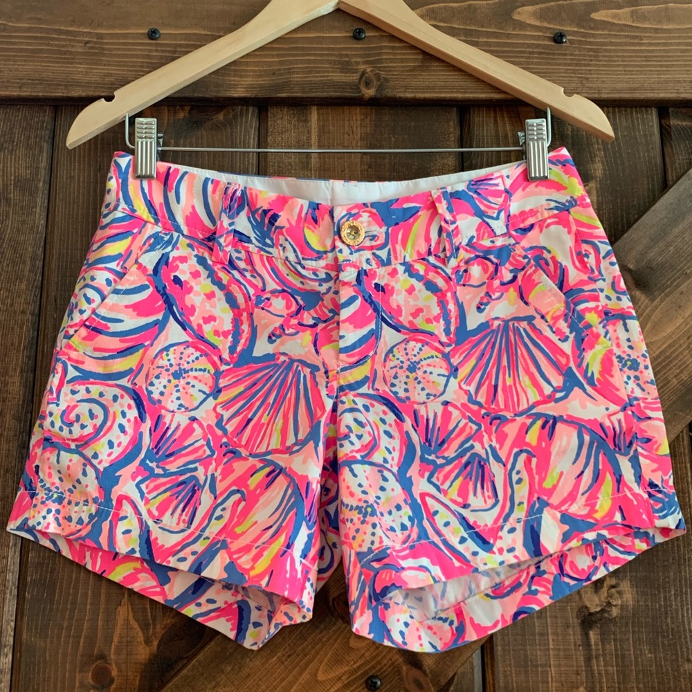 LILLY PULITZER Callahan Shorts Shell of a Time Sz 00